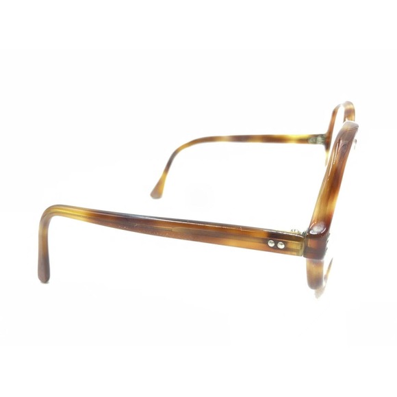 Vintage Tortoise Brown Oversized Square Eyeglasses Frames 140 France Designer - Picture 4 of 12